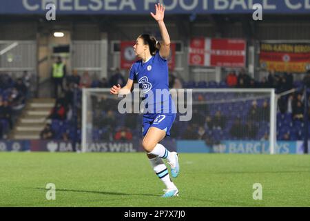 London, UK. 08th Mar, 2023. Kingsmeadow Stadium, London, 08 March, 2023 Alsu Abdullina (CHE, 27) during a WSL game at Kingsmeadow, between Chelsea and Brighton Hove Albion. (Bettina Weissensteiner/SPP) Credit: SPP Sport Press Photo. /Alamy Live News Stock Photo