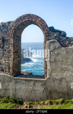 Crown Mines, Botallack, Cornwall Stock Photo