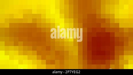 Simple pixelated mosaic with brown, golden and yellow pixels. Tiled vector graphic pattern Stock Vector