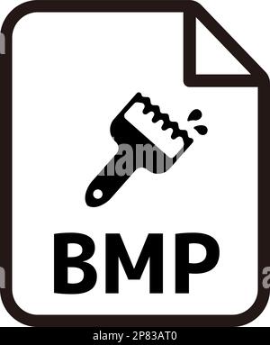 File formats vector icon illustration | BMP, Bitmap Stock Vector