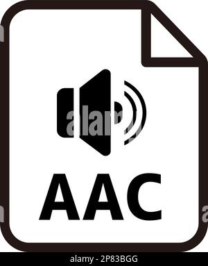 File formats vector icon illustration | AAC Stock Vector