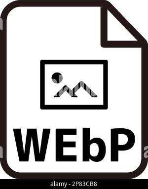 File formats vector icon illustration | WEbP Stock Vector