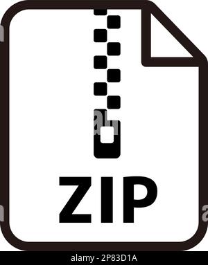 File formats vector icon illustration | zip Stock Vector