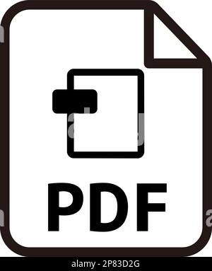 File formats vector icon illustration | pdf Stock Vector