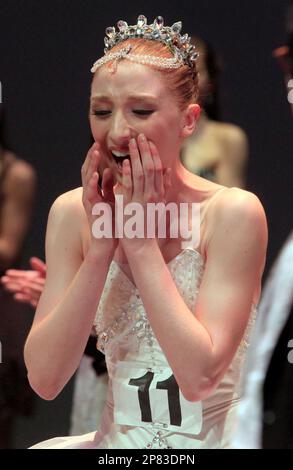 Claudia Dean, 16, of Australia reacts when she won the Gold Medal during  the finals of the Genee International Ballet Competition on Sept. 12, 2009  in Singapore. Fifty-three dancers from around the