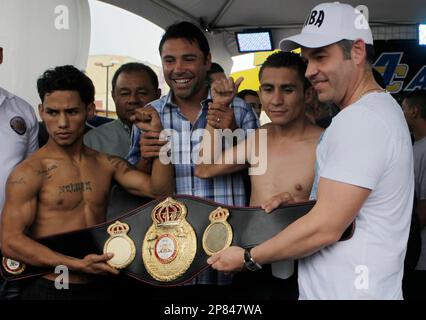 Dominican champion Juan Guzman, left,and his U.S. challenger