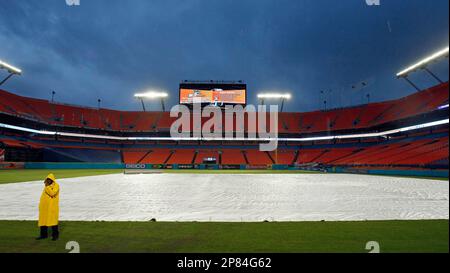 The Latest: Tarp on field at Truist Park during all-day rain - WDEF