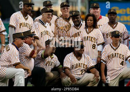 22 August 2009: Manager of the 1979 Pirates Chuck Tanner, Manny Sanguillen  (35), Kent Tekulve (27) and members of the 1979 World Champion Pittsburgh  Pirates were honored on the 30th anniversary of their Championship season  prior to the game