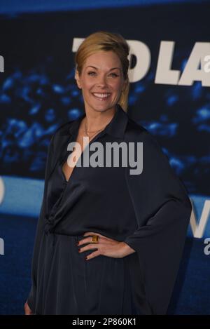 Andrea Anders attends the "Ted Lasso" - Season 3 Premiere Stock Photo