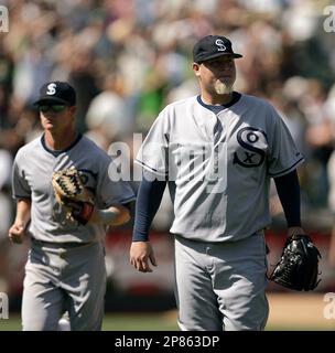 CHICAGO, IL - AUGUST 10: Pitcher Bobby Jenks #45 of the Chicago