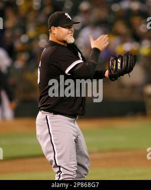 Chicago White Sox closer Bobby Jenks, right, celebrates with catcher Toby  Hall after the White Sox beat the Detroit Tigers, 5-2, in a baseball game,  Friday, Sept. 28, 2007, in Chicago.(AP Photo/Nam