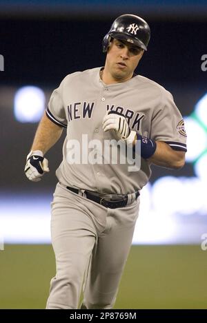 Derek Jeter #2, Alex Rodriguez #13 and Mark Teixeira #25 of the New York  Yankees celebrate after defeating the Los Angeles Angel Stock Photo - Alamy