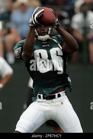 Philadelphia Eagles Reggie Brown makes a reception against the Atlanta  Falcons in the fourth quarter. The Eagles defeated the Falcons, 34-7, at  the Georgia Dome in Atlanta, Georgia, Sunday, December 6, 2009. (