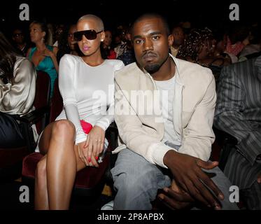 Amber Rose and Kanye West at the Model as Muse, Embodying Fashion