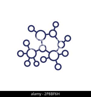 decentralization, decentralized structure icon Stock Vector