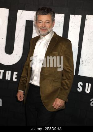 March 8, 2023, New York City, New York, USA: Actor ANDY SERKIS seen during the red carpet arrivals for the New York Premiere of Luther: The Fallen Sun held at the Paris Theater. (Credit Image: © Nancy Kaszerman/ZUMA Press Wire) EDITORIAL USAGE ONLY! Not for Commercial USAGE! Stock Photo