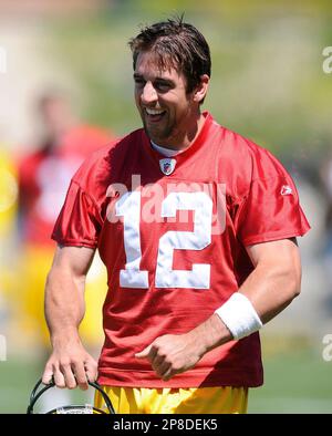 Green Bay Packers quarterback Aaron Rodgers throws during the first quarter  against the New England Patriots at Lambeau Field on November 30, 2014 in  Green Bay, Wisconsin. UPI/Brian Kersey Stock Photo - Alamy