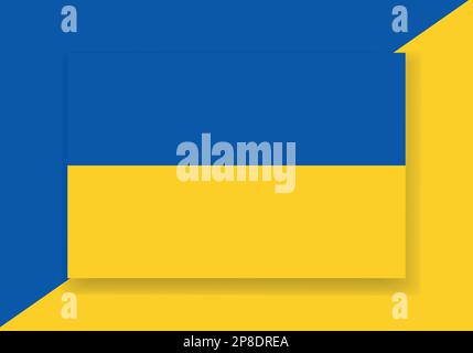 Vector Ukraine Flag. Country flag design. Flat vector flag. Stock Vector