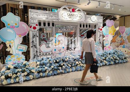 SHANGHAI, CHINA - MARCH 9,2023 - A general view of the SANRIO gift gate store in Shanghai, China, March 9, 2023. Sanrio has several brands, including Stock Photo