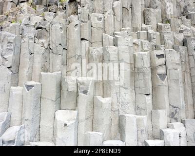 Close-up of basalt rock formations, Iceland Stock Photo