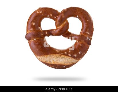 German pretzel, pretzel isolated on white with clipping path included Stock Photo