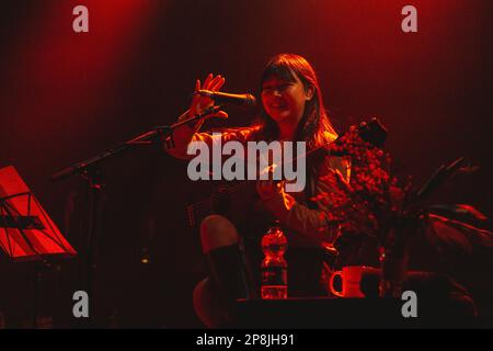 Milan, Italy, 8th Mar 2023. Filipino-British singer-songwriter Beabadobee performs live at Magazzini Generali in Milan. (Photo by Maria Laura Arturi/NurPhoto)0 Stock Photo