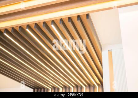 Lights on a ceiling in the building, stock photo Stock Photo
