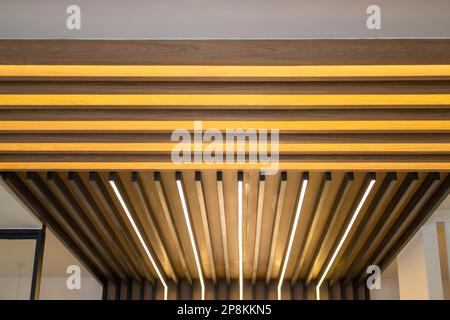 Lights on a ceiling in the building, stock photo Stock Photo