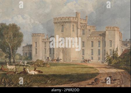 View of Hampton Court, Herefordshire, from the Northwest circa 1806 by Joseph Mallord William Turner Stock Photo