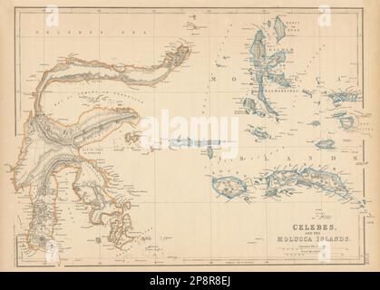 Celebes and the Molucca Islands by Edward Weller. Indonesia Sulawesi