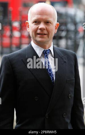 Britain's Shadow Foreign Secretary William Hague arrives at Westminster Abbey in London, Monday March 9, 2009, to attend a Commonwealth Day service marking the 60th anniversary of the modern Commonwealth. (AP Photo/Kirsty Wigglesworth)