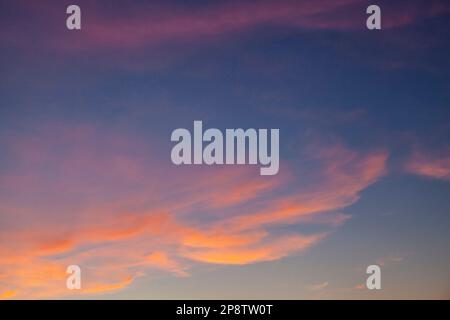 Beautiful evening clouds Stock Photo