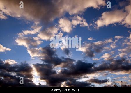 Dramatic late afternoon cloudscape Stock Photo