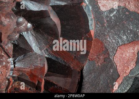 Hematite / Haematite (principal ore of iron) Stock Photo