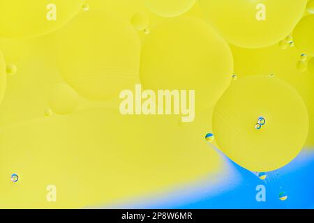 Bright abstract, multicolored background with oil circles Stock Photo