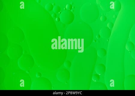Abstract background with green oil circles and gradient. Stock Photo