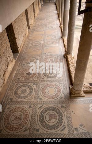 At Piazza Armerina, Italy , On 08-04-23, Villa romana del Casale, included in the UNESCO World Heritage List for its splendid mosaics Stock Photo