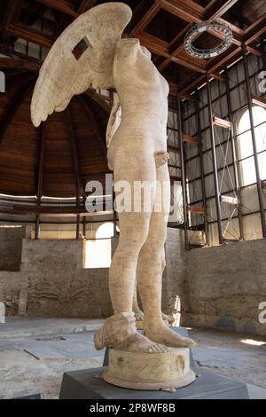 At Piazza Armerina, Italy , On 08-04-23, Ikaria, sculpture bu Igor Mitoraji Stock Photo