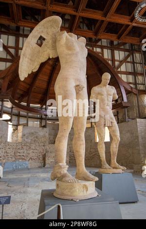 At Piazza Armerina, Italy , On 08-04-23, Ikaria, sculpture bu Igor Mitoraji Stock Photo