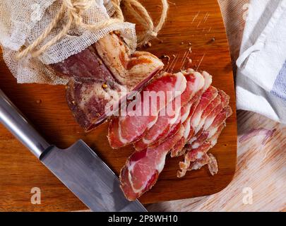 Polenitsa is dry-cured filet. Dish of Belarusian cuisine Stock Photo
