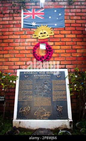 Kundasang, Sabha, Malaysia - February 22, 2023: Kundasang War Memorial is a memorial park dedicated to Australian and British soldiers who perished in Stock Photo