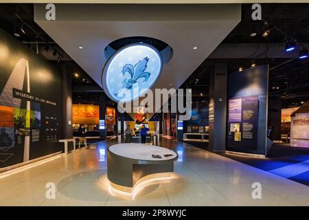 Missouri, FEB 23 2023 - Interior view of The Gateway Arch Stock Photo