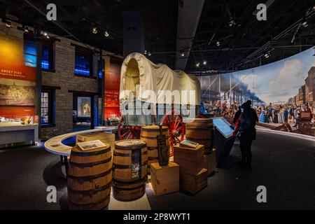 Missouri, FEB 23 2023 - Interior view of The Gateway Arch Stock Photo