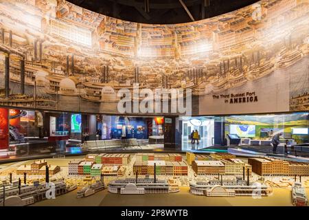 Missouri, FEB 23 2023 - Interior view of The Gateway Arch Stock Photo