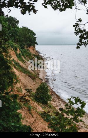 Baltic sea in Germany on a cloudy day Stock Photo