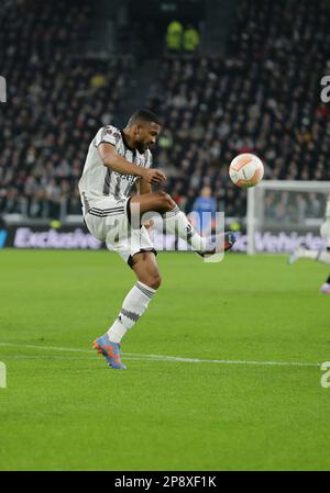Turin, Italy. 09th Mar, 2023. Bremer of Juventus during the Uefa Europa League, football match between Juventus and Freiburg on 09 March 2023 at Allianz Stadium, Turin, Italy Photo Ndrerim Kaceli Credit: Independent Photo Agency/Alamy Live News Stock Photo