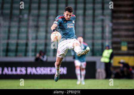 Warsaw, Poland. 09th Mar, 2023. Oussama Idrissi during the UEFA Europa League round of 16 leg one match between Shakhtar Donetsk and Feyenoord on March 9, 2023 in Warsaw, Poland. (Photo by PressFocus/SIPA USA) Credit: Sipa USA/Alamy Live News Stock Photo
