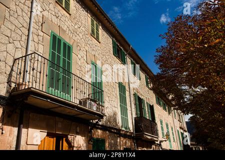 Valldemossa, Palma de Mallorca - Spain. September 26, 2022. Located in the western part of the island of Mallorca, in the autonomous community of the Stock Photo