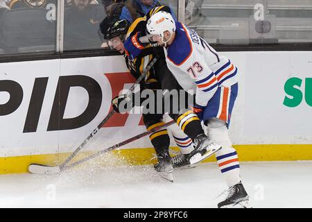 Edmonton Oilers defenseman Brett Kulak (27) plays against the Detroit Red  Wings in the second period of an NHL hockey game Tuesday, Feb. 7, 2023, in  Detroit. (AP Photo/Paul Sancya Stock Photo - Alamy
