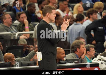 Utah Jazz Coach Will Hardy Watches During The Second Half Of The Team's ...